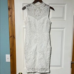 Elegant White Lace Dress NWT